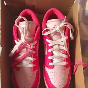 Jordan Women's Shoes in Pink and White